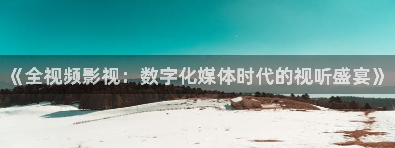 飘零影院pl2020：《全视频影视：数字化媒体时代的视听盛宴》